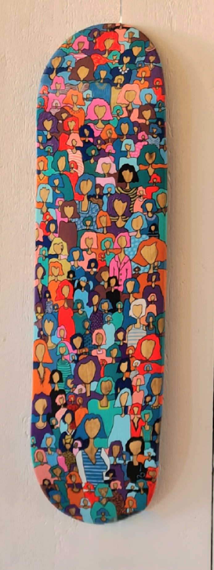 Skate "Aux Femmes Etc..." par la peintre françaiose PyM Dordogne