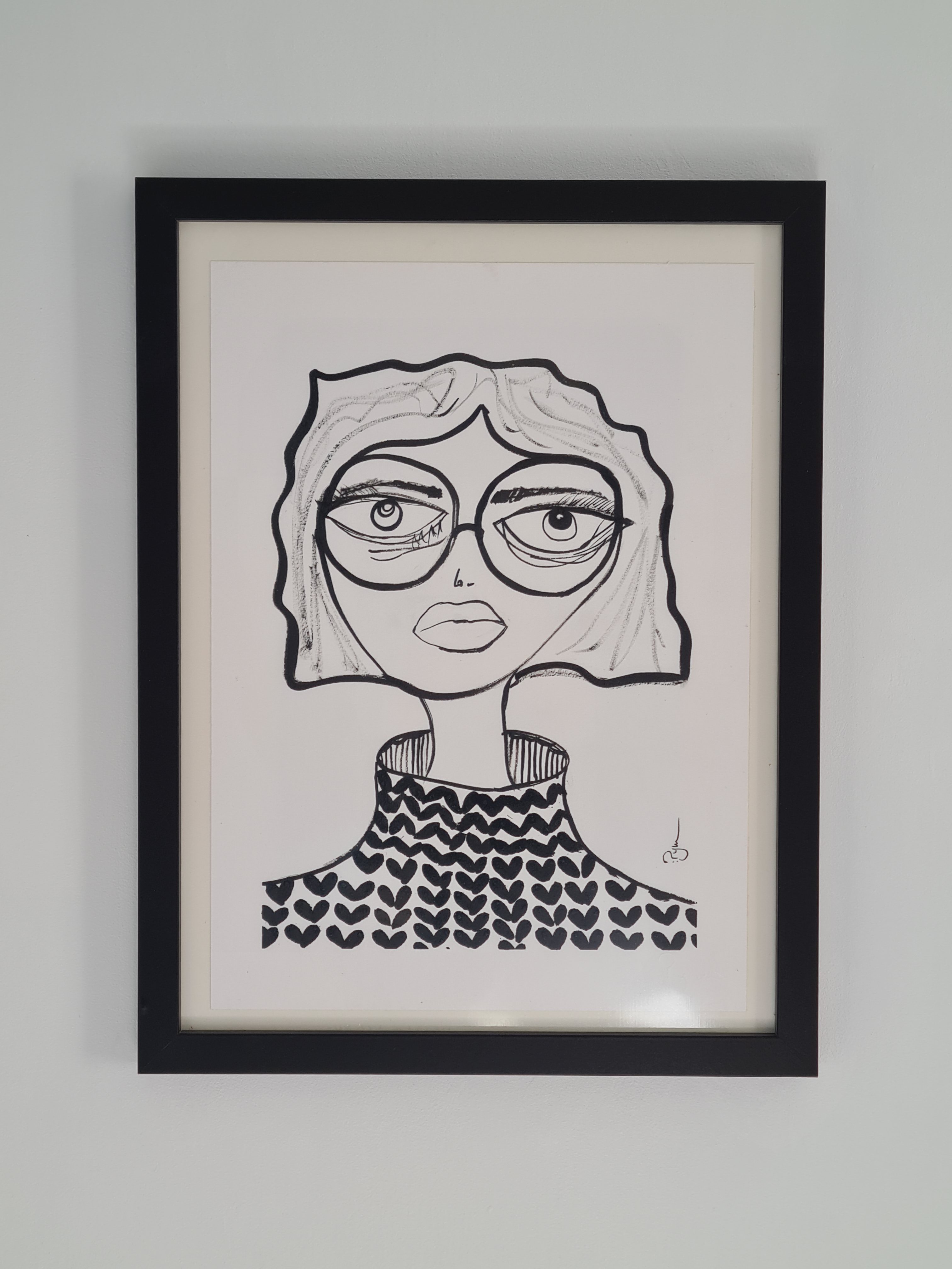 EVA 2024_042 par PyM peintre française Dordogne. Peinture acrylique sur papier